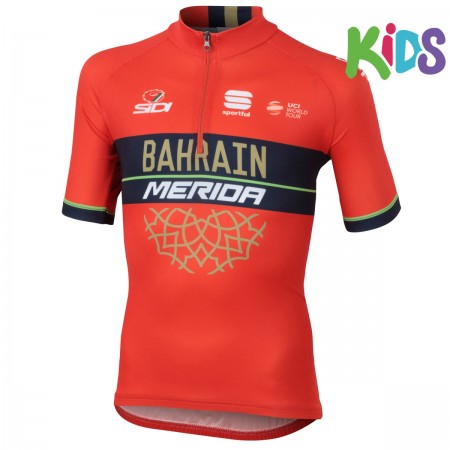 Maillot vélo Enfant 2018 Bahrain Merida N001